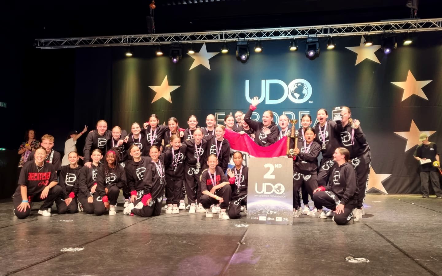 JD-team op een Europees kampioenschap