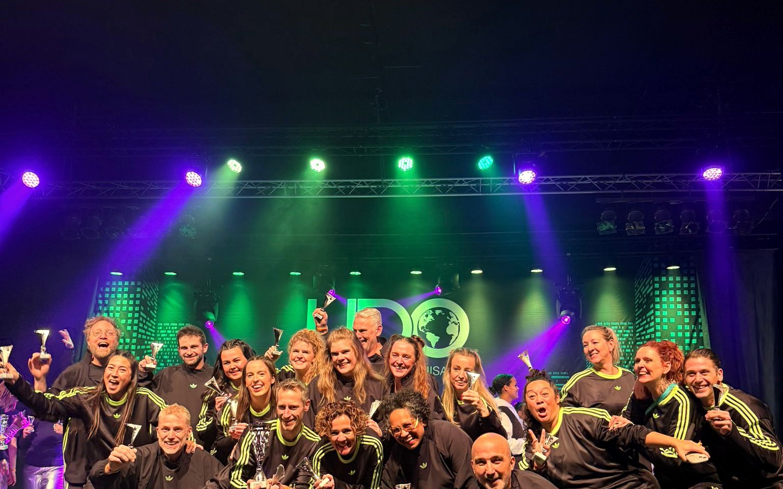 JD Parents-team op een wedstrijd