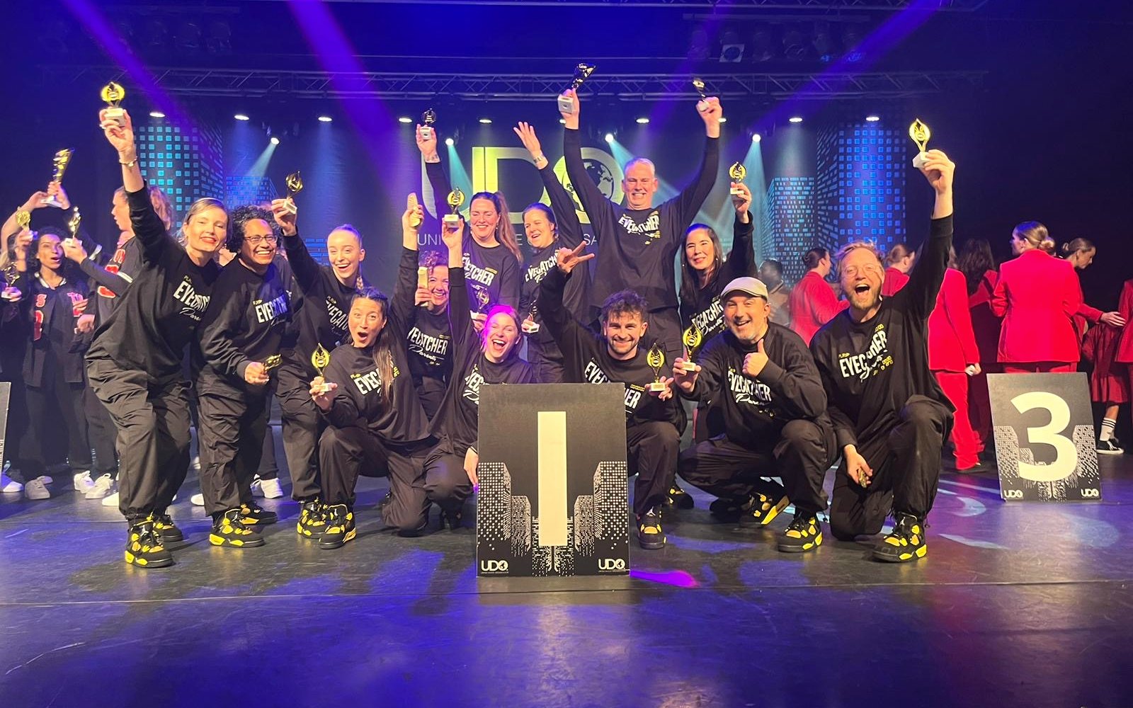 JD Parents-team op het podium