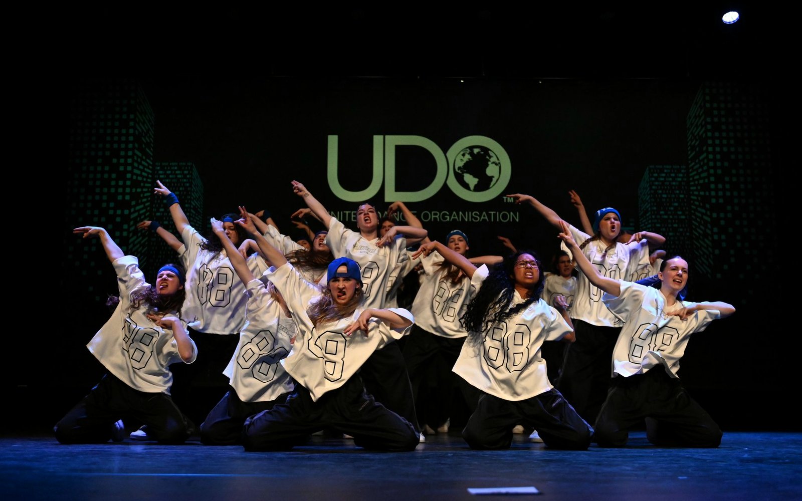JD-team in jersey op een UDO-wedstrijd